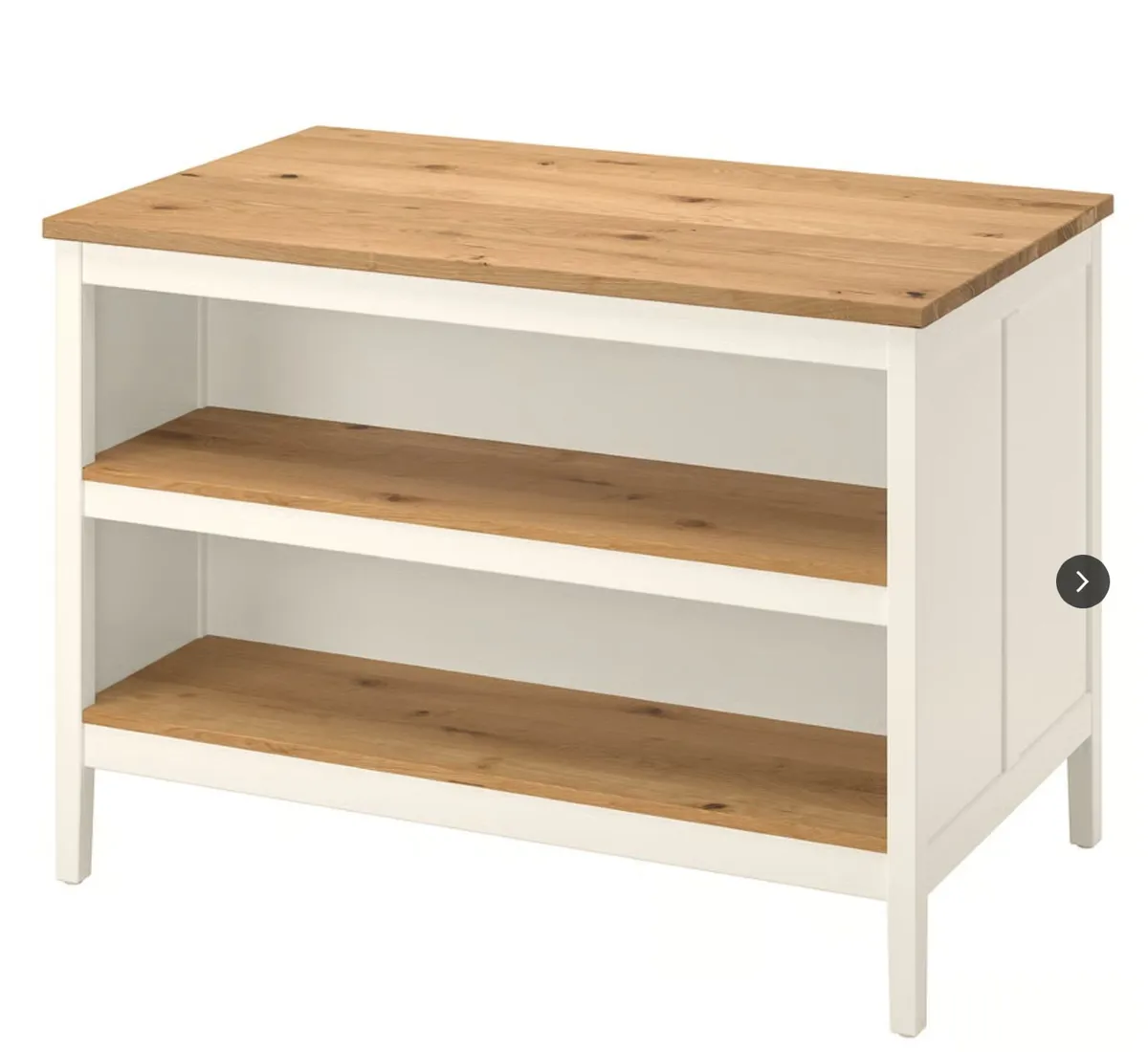 Kitchen Island - off white/oak TORNVIKEN