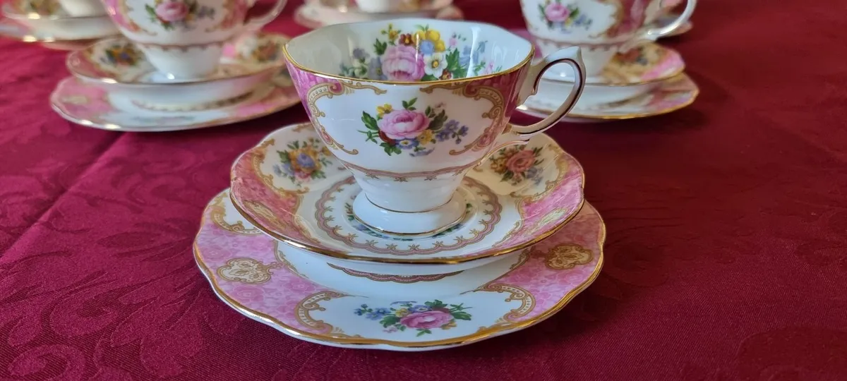 21Pc. Royal Albert Lady Carlyle Bone China Tea Set - Image 2