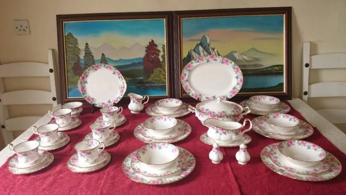 45Pc. Royal Albert Lydia Bone China Dinner&Tea Set - Image 1