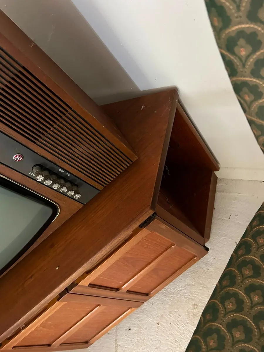 Mid Century Nathan Furniture Teak Corner Cabinet - Image 4