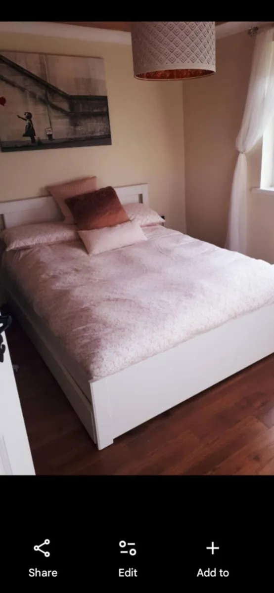 King size bed frame
