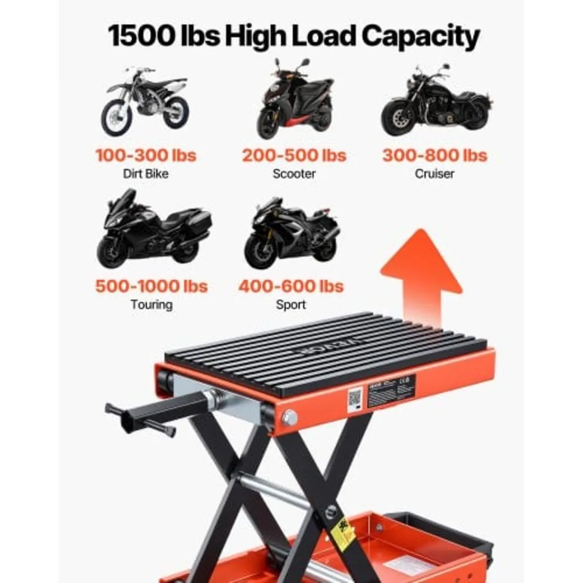 Motorcycle Lift, 680 kg Motorcycle Scissor Lift J - Image 2