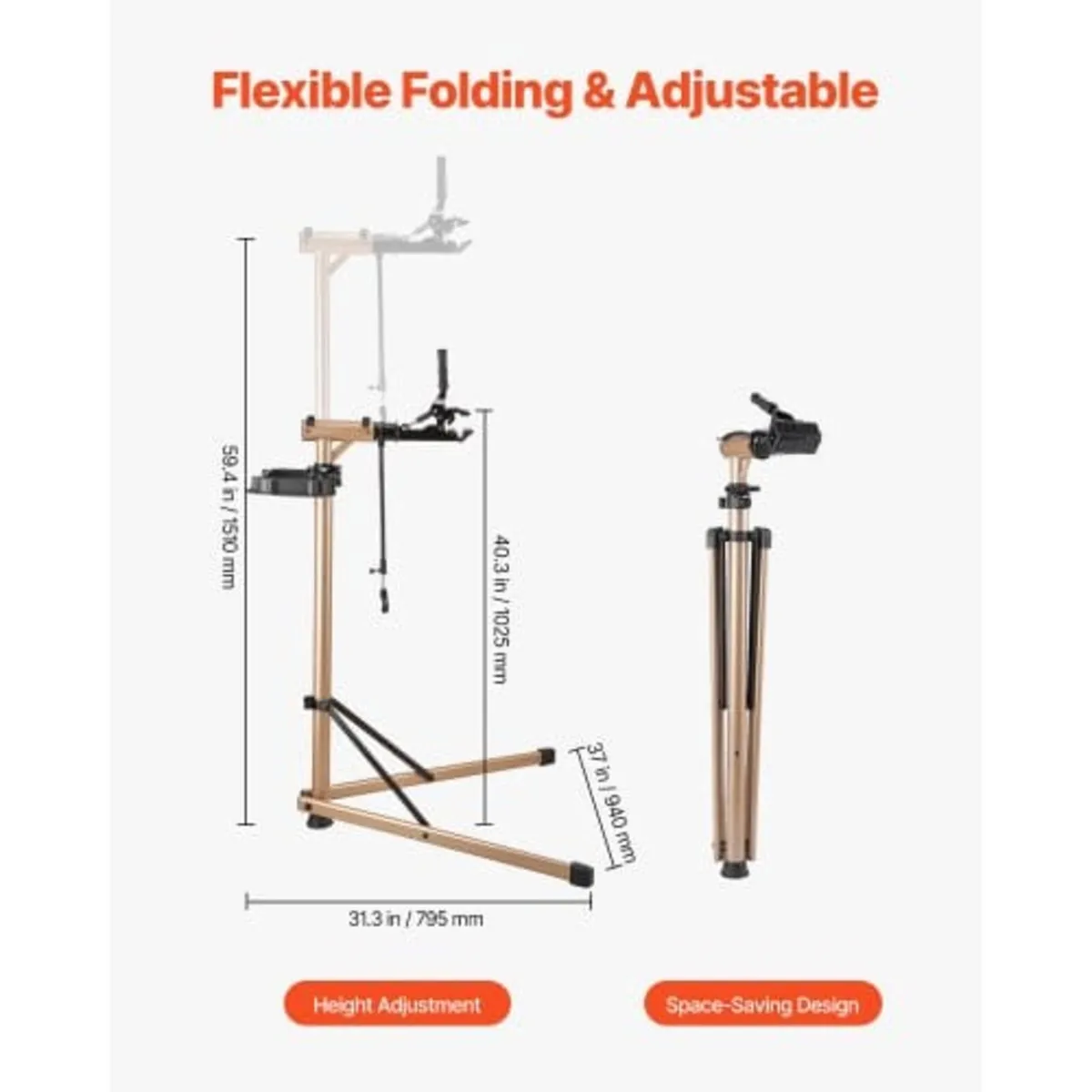 Bike Repair Stand, Max. 110 lb Heavy-duty Bicycle - Image 3