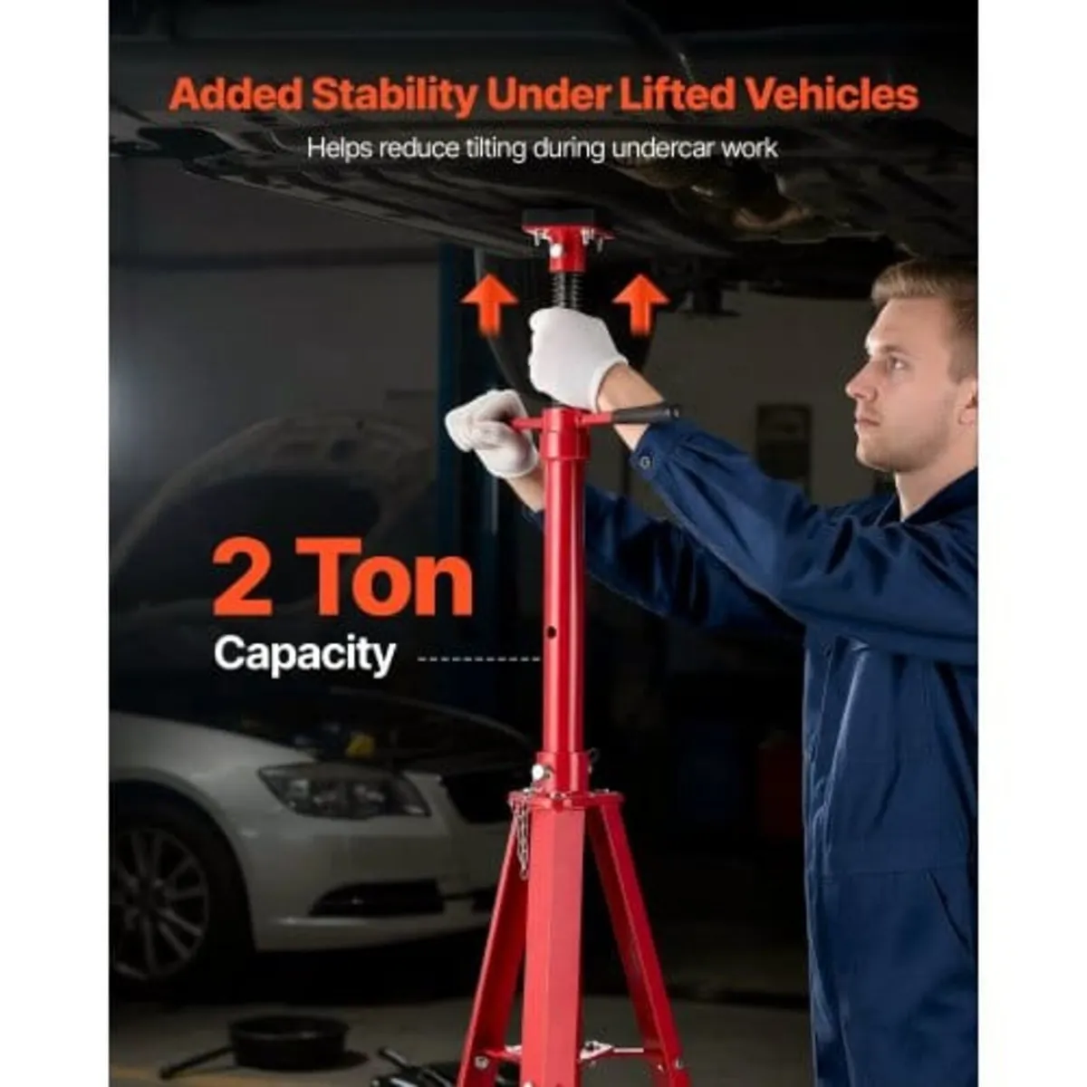 Under Hoist Tripod Stand, 2 Ton Capacity High Lift - Image 2