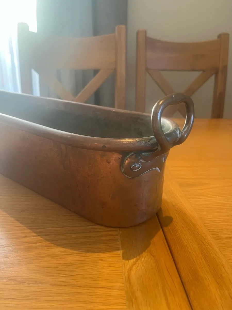 Antique Copper Fish Kettle - Image 4
