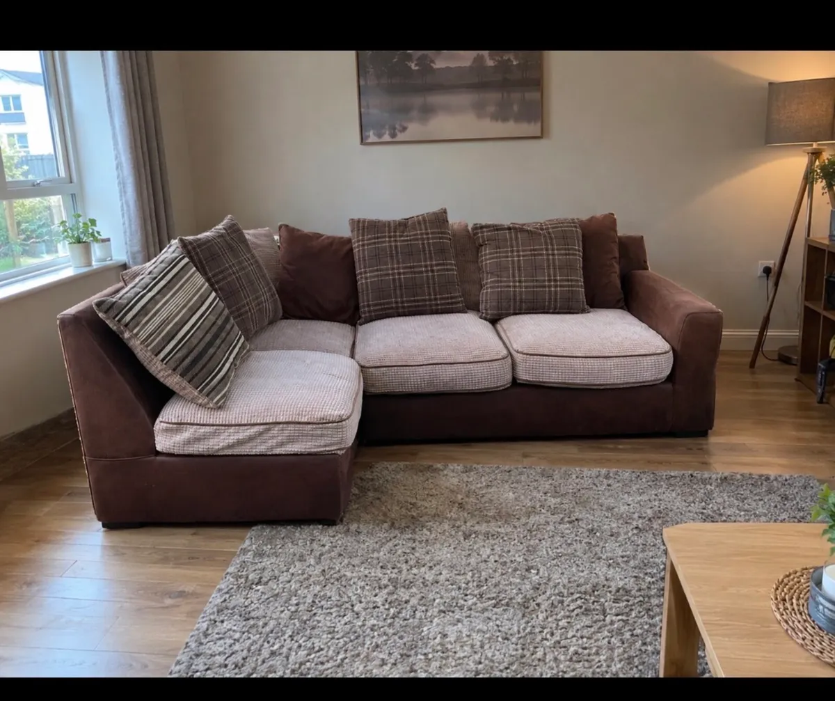 Harvey Norman corner L shaped sofa couch - Image 1