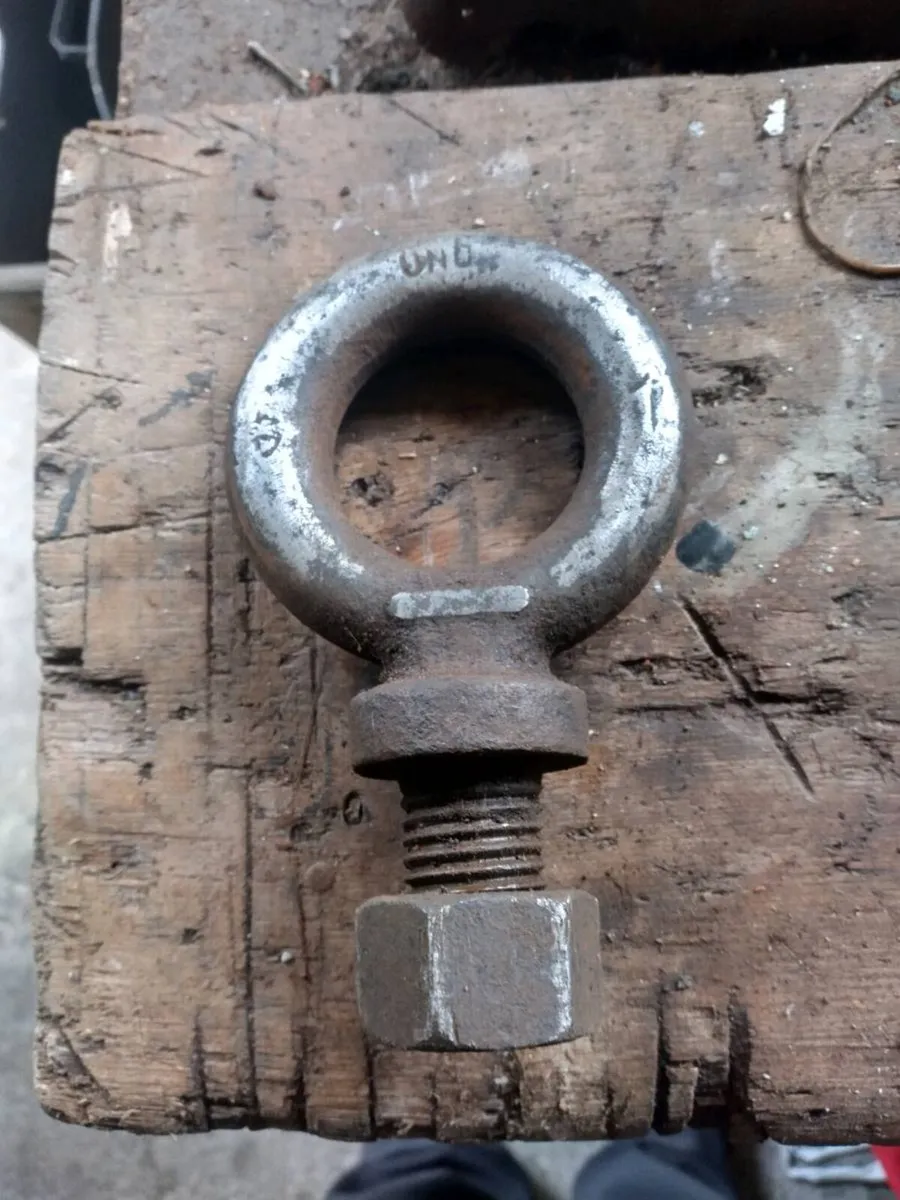 Vintage heavy duty lifting eye bolt - Image 3