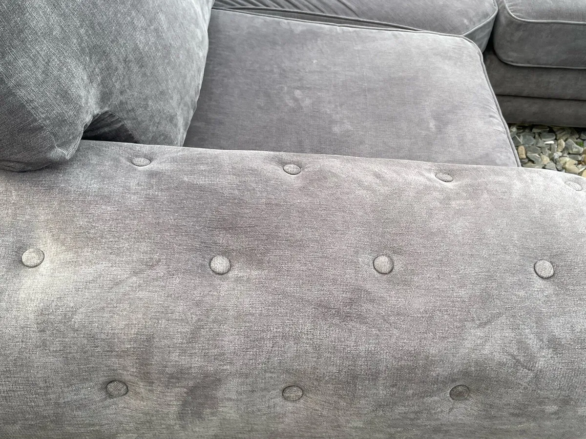 Verona corner L shaped  couch grey corner sofa - Image 4
