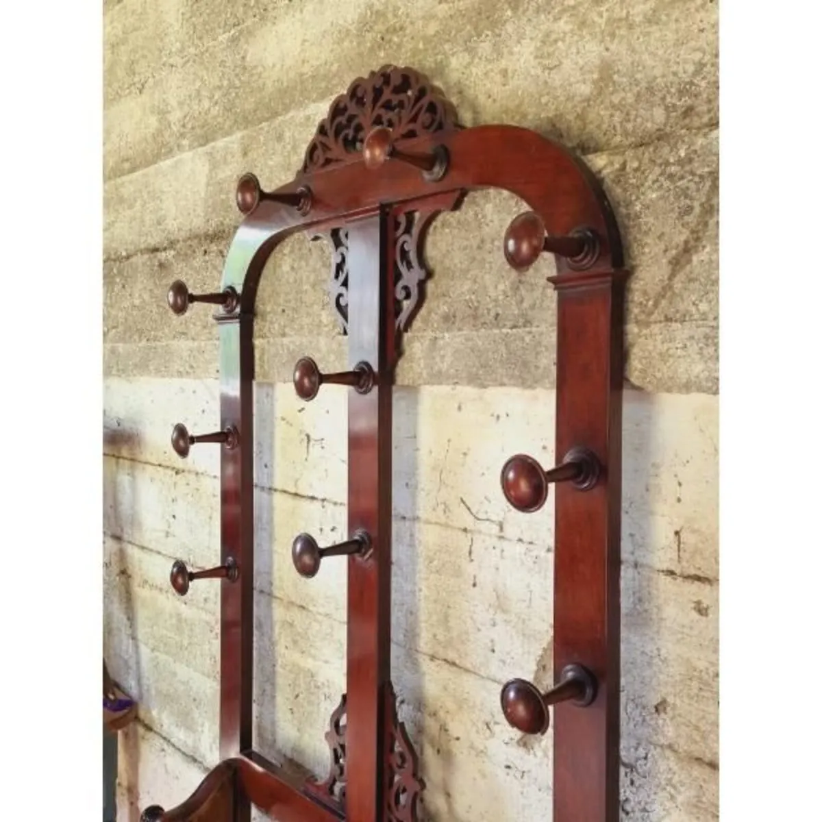 Mahogany Coat and Umbrella Stand – KAS501 - Image 4