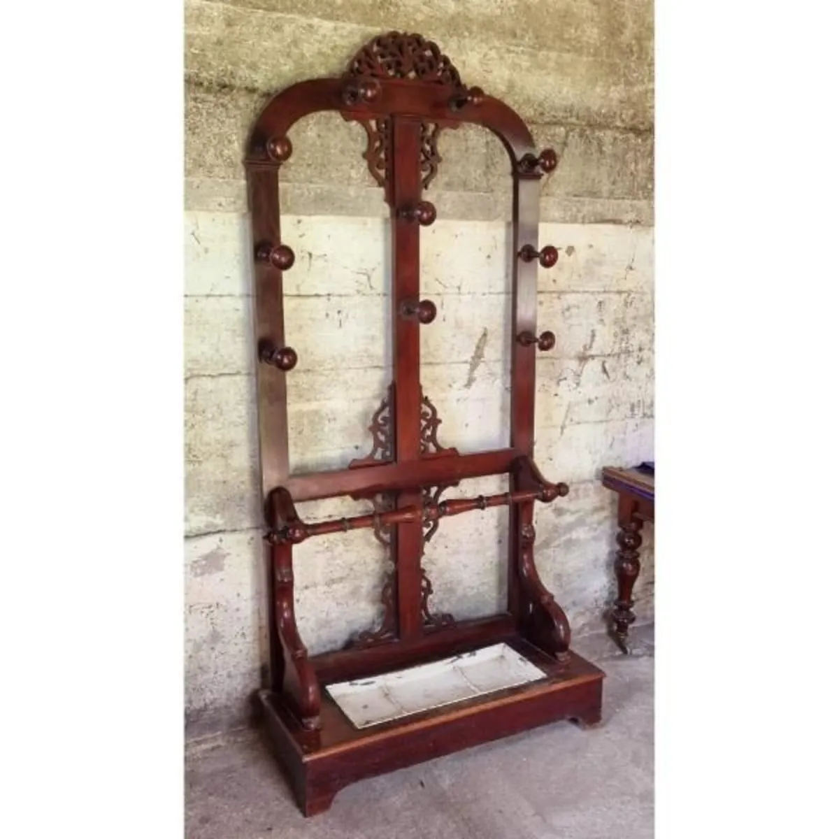 Mahogany Coat and Umbrella Stand – KAS501 - Image 2