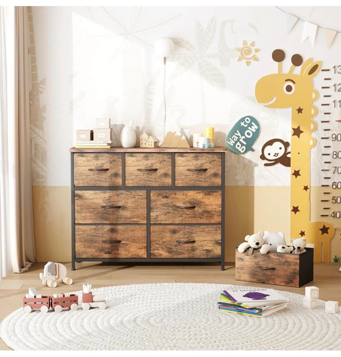 Chest of Drawers for Bedroom with 7 Drawers, Fabri - Image 3