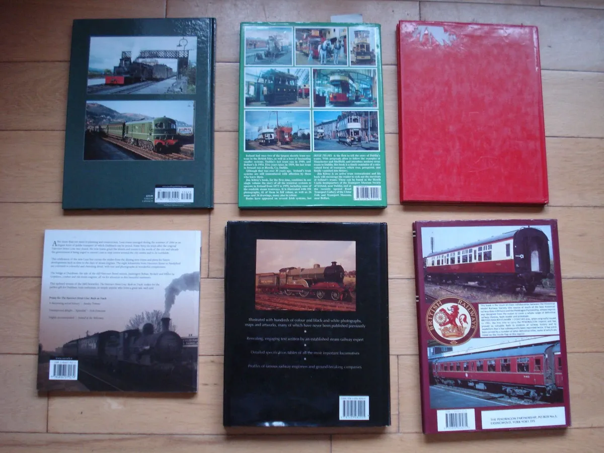 IRISH & UK TRAIN & TRAM BOOKS. - Image 2