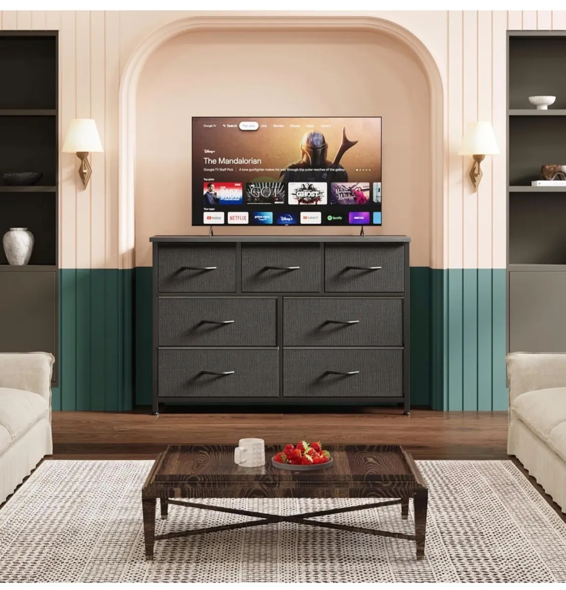 Chest of Drawers for Bedroom with 7 Drawers, Fabri - Image 3