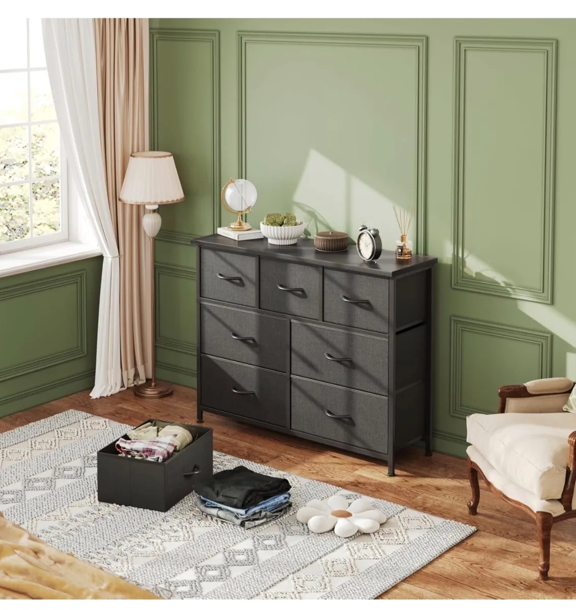 Chest of Drawers for Bedroom with 7 Drawers, Fabri - Image 4