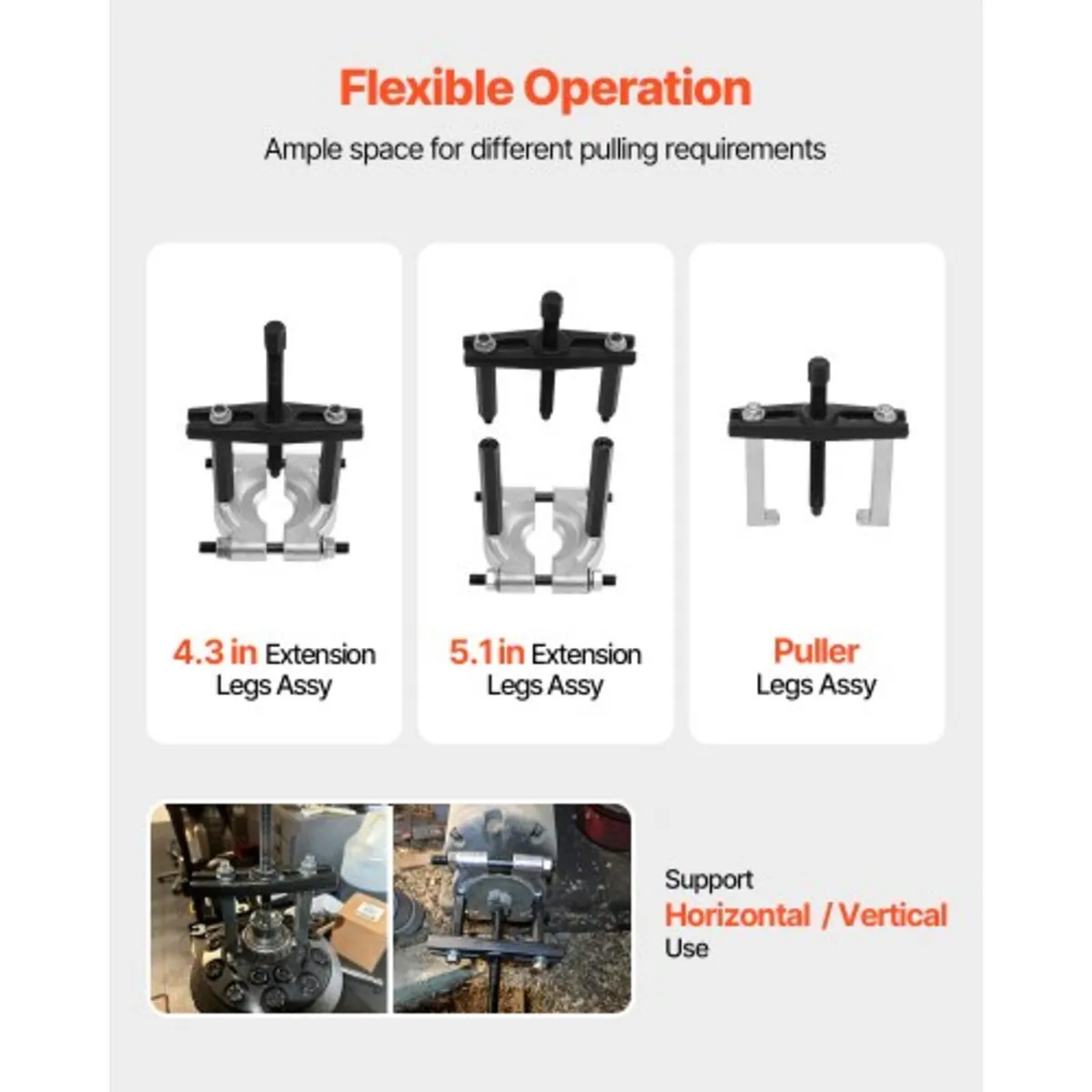 Bearing Puller Kit, 14-Piece 5 Ton Capacity Bearin - Image 2