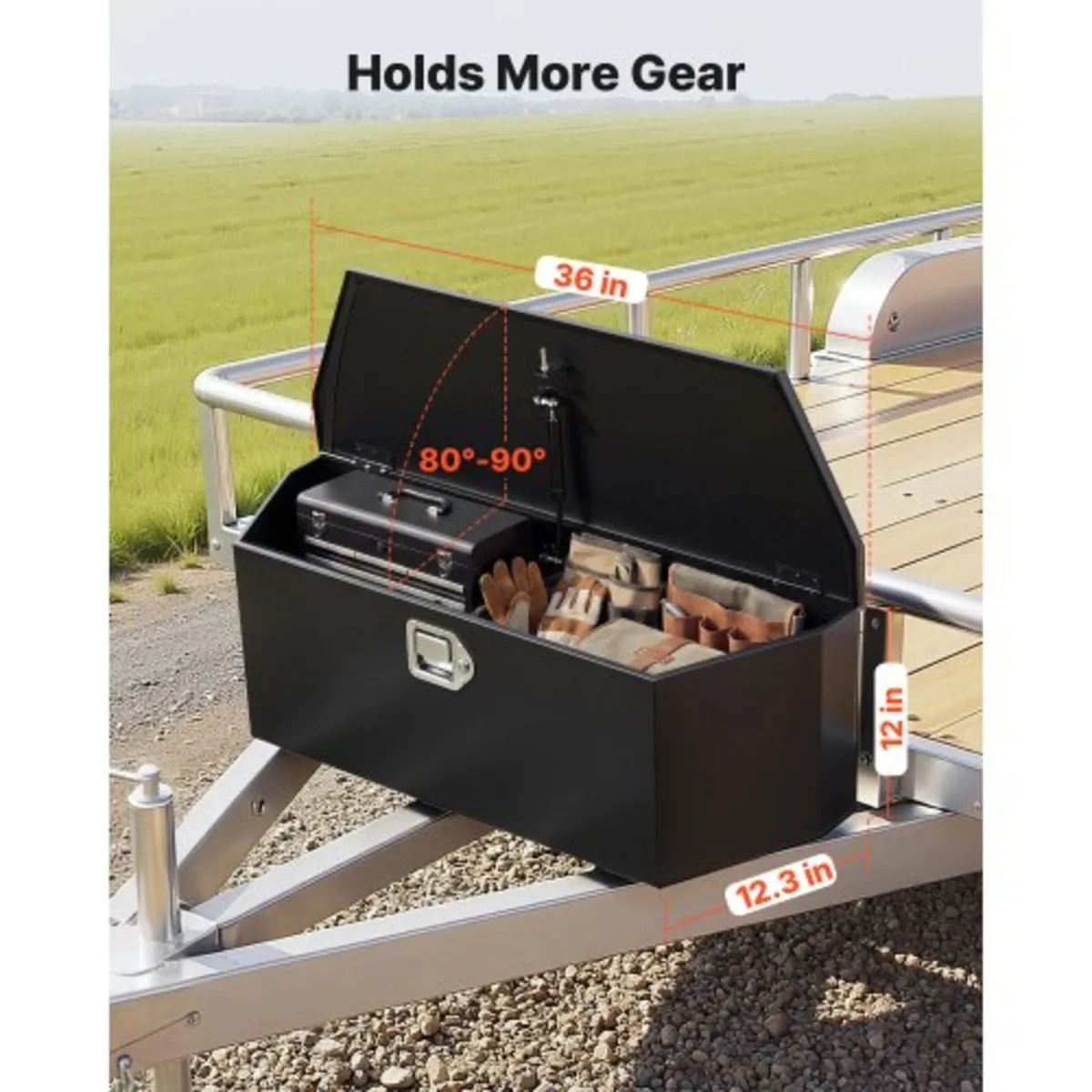 Trailer Tongue Box, 914 x 314 x 305 mm Steel Trail - Image 3