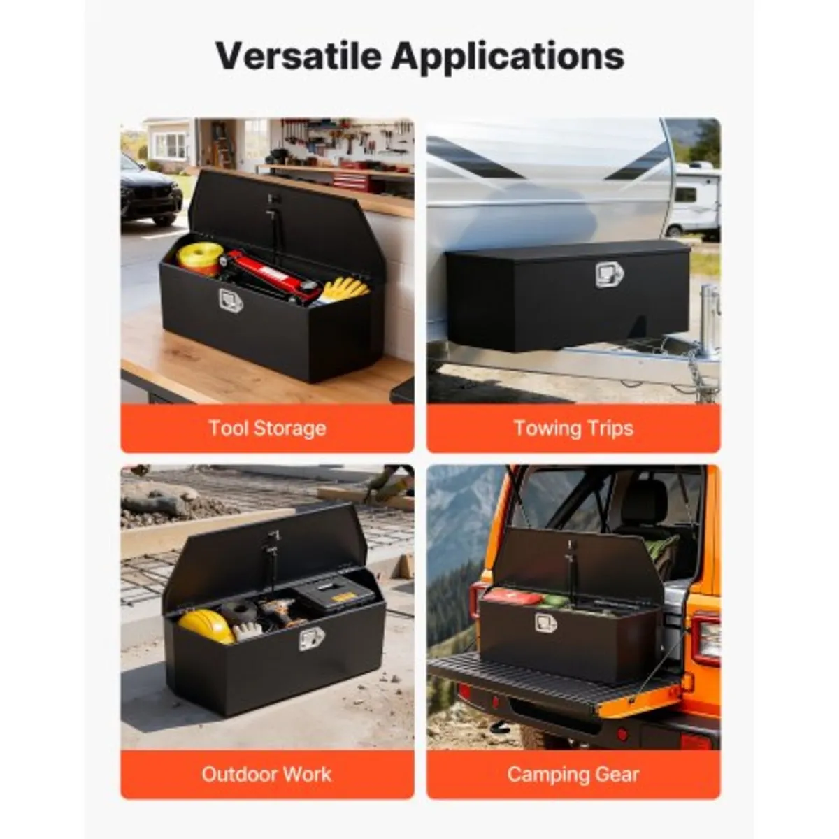 Trailer Tongue Box, 914 x 314 x 305 mm Steel Trail - Image 4