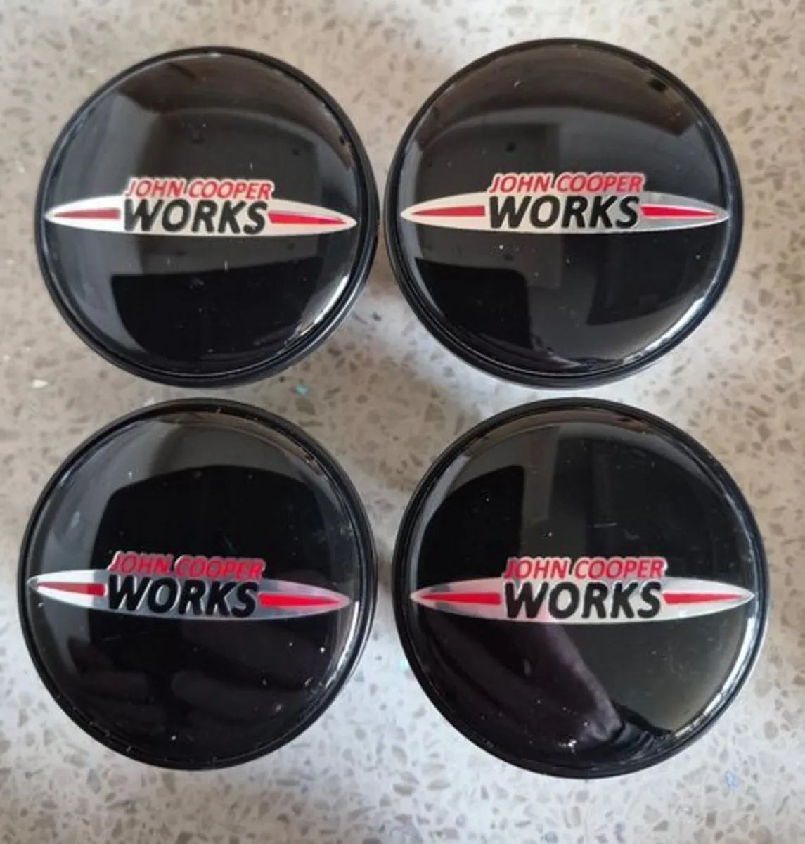 John Cooper Mini Centre Caps JCW (FREE POST) - Image 1