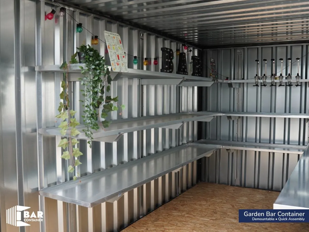 Garden Bar Container – 3x2m Black RAL 9005 - Image 3