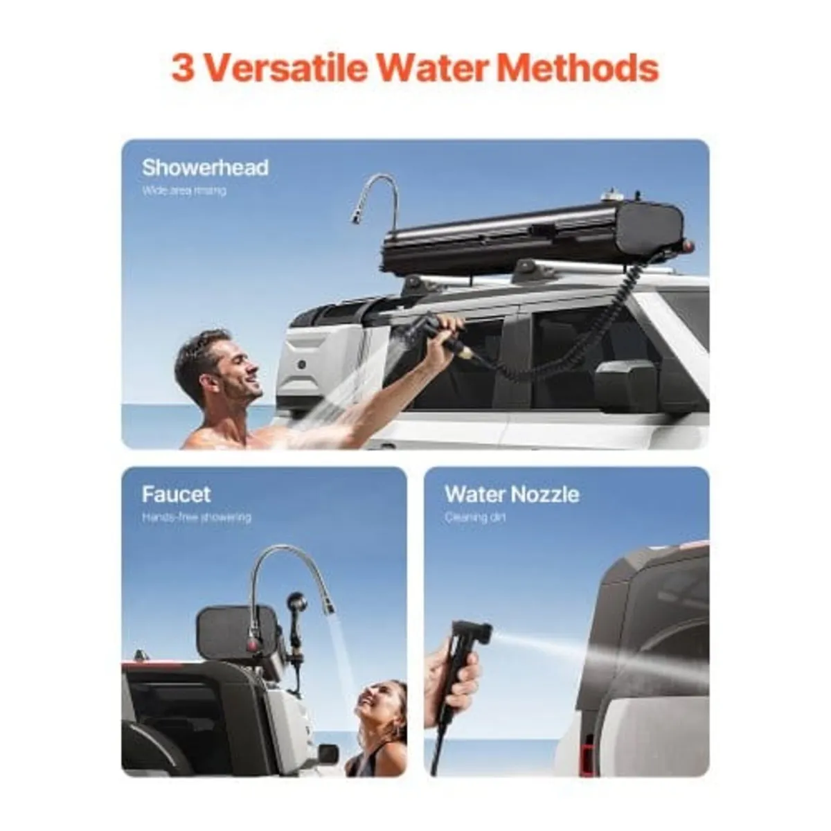 Roof Rack Water Tank, 4.5 Gal, Multi-Dispensing Ou - Image 2