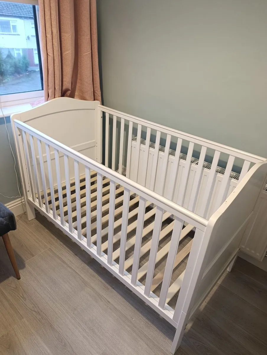 Sorrento cot bed with mattress and bedding