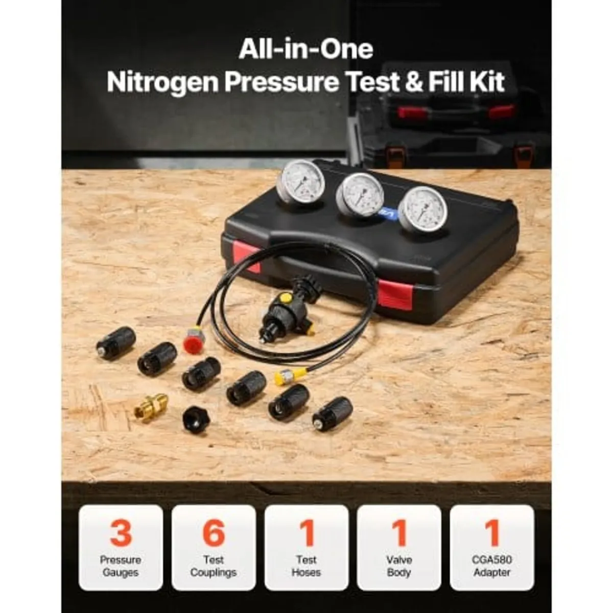 Hydraulic Nitrogen Accumulator Charging Kit, All-i - Image 4