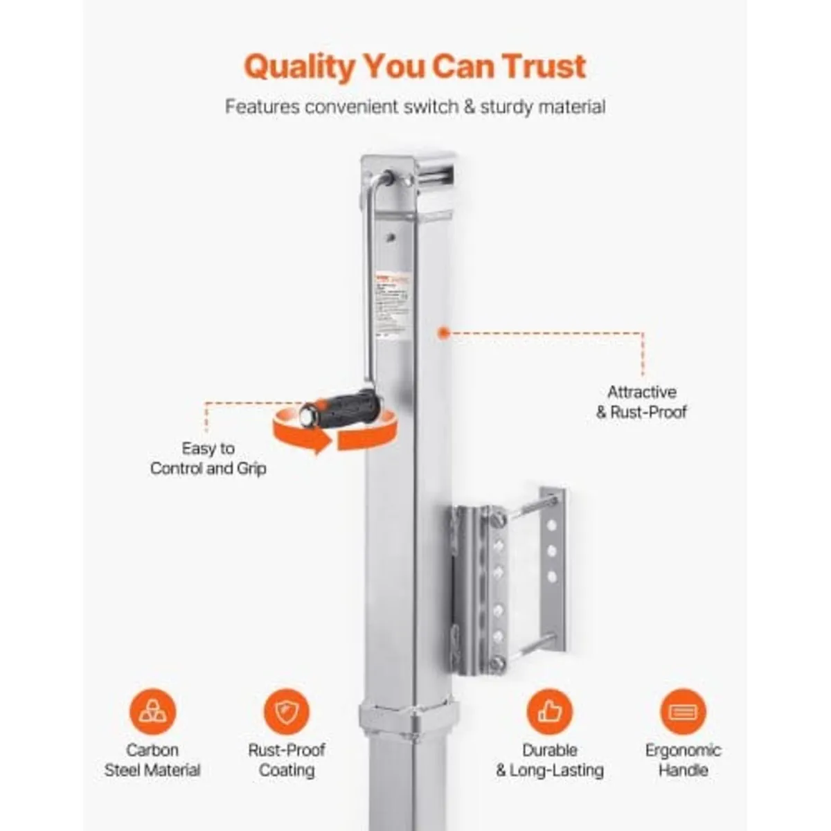 Trailer Jack, 8000 lbs Static Load Capacity, Heavy - Image 2