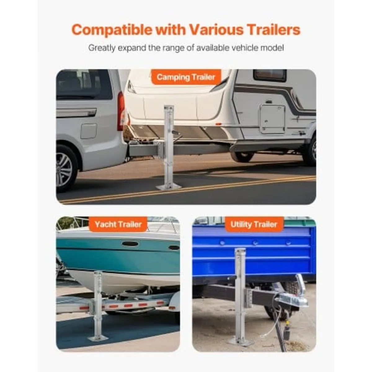 Trailer Jack, 8000 lbs Static Load Capacity, Heavy - Image 4