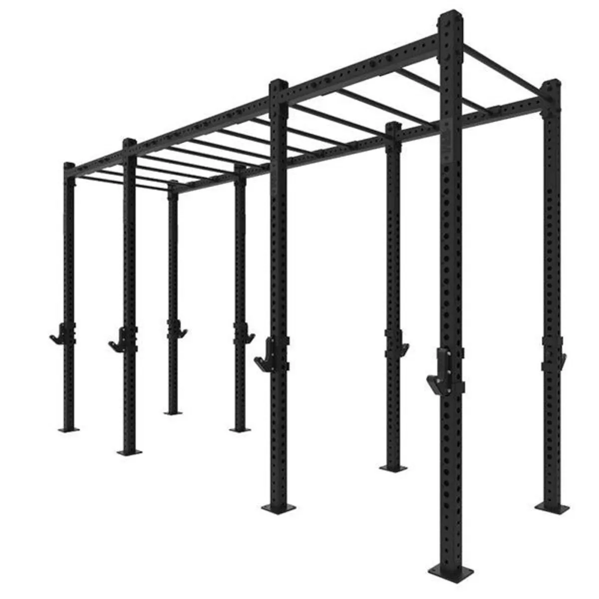 4 bay free standing rig with 10ft monkey bar attac