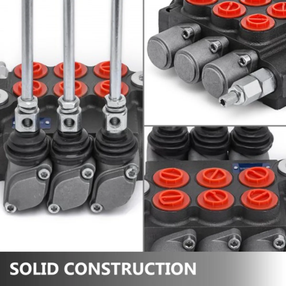 3 Spool Hydraulic Control Valve 11GPM Hydraulic Di - Image 2