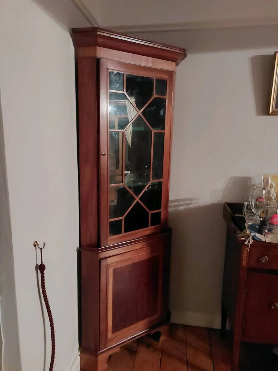 2 Antique Corner Cabinets - Image 3