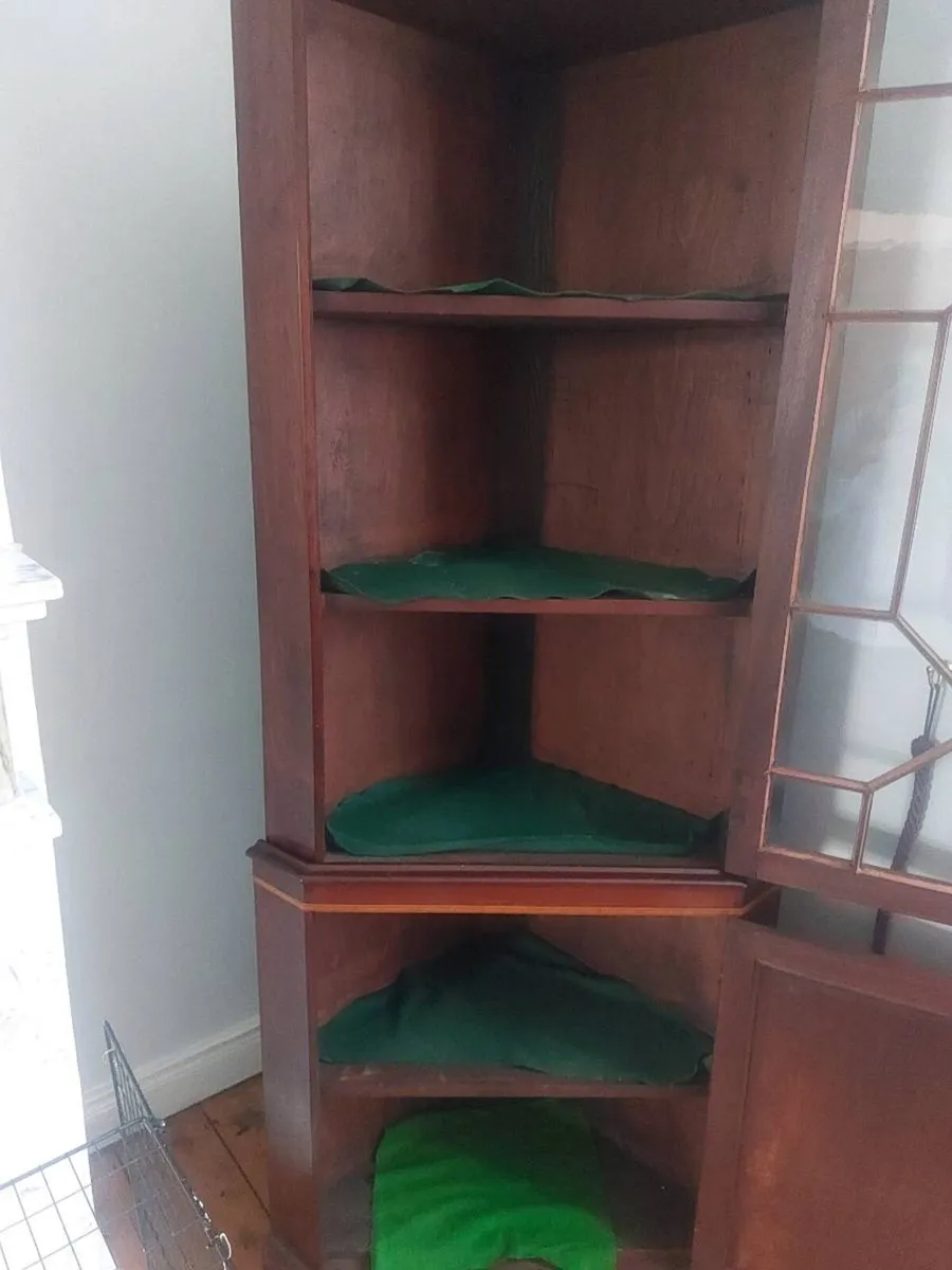2 Antique Corner Cabinets - Image 4