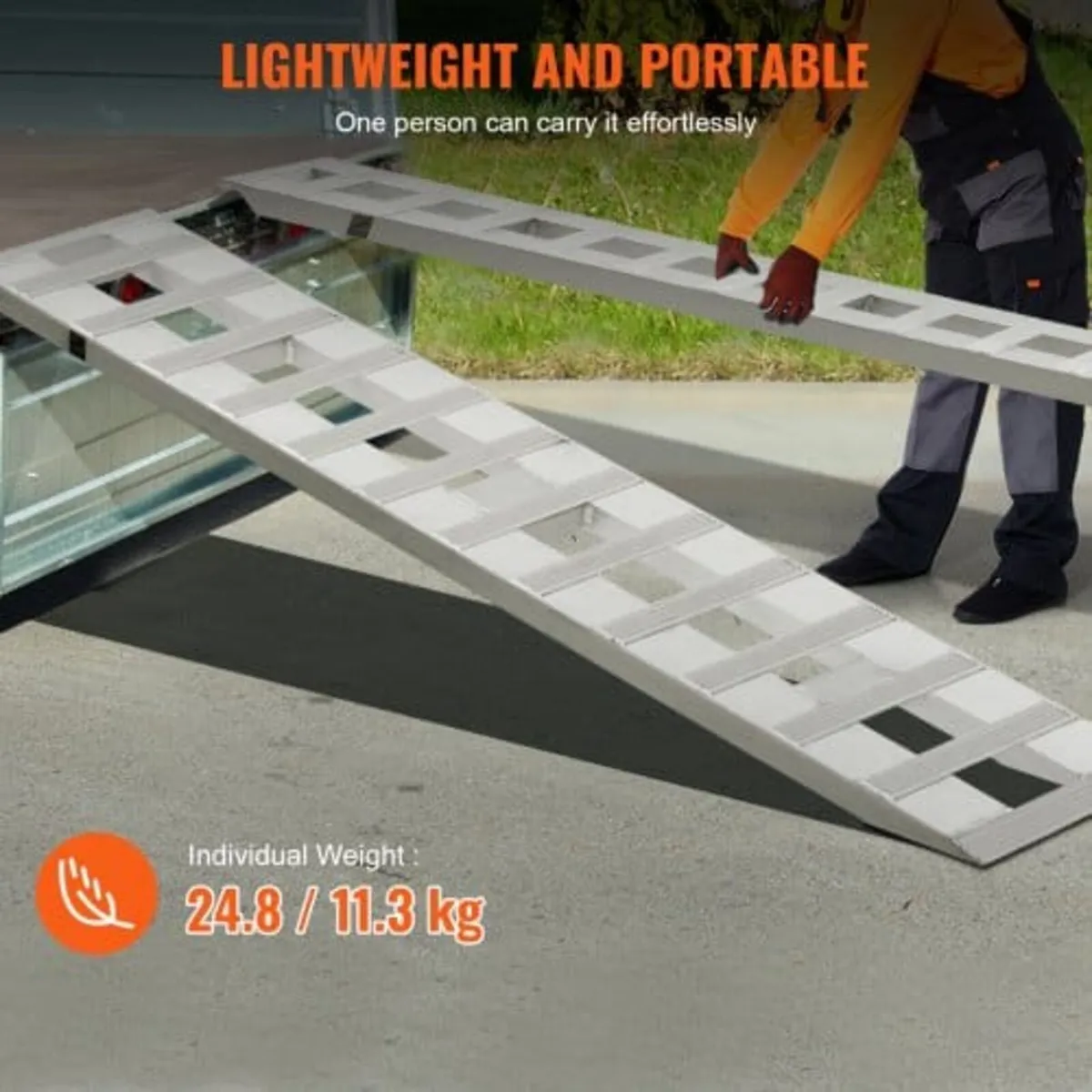 182.9x38.1 cm Aluminum Ramps 2721.6 kg Capacity Lo - Image 4