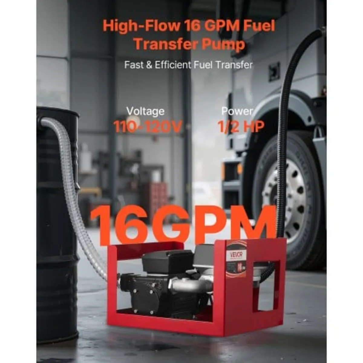 Fuel Transfer Pump 230V, 16 GPM 60 L/min, AC Elect - Image 4