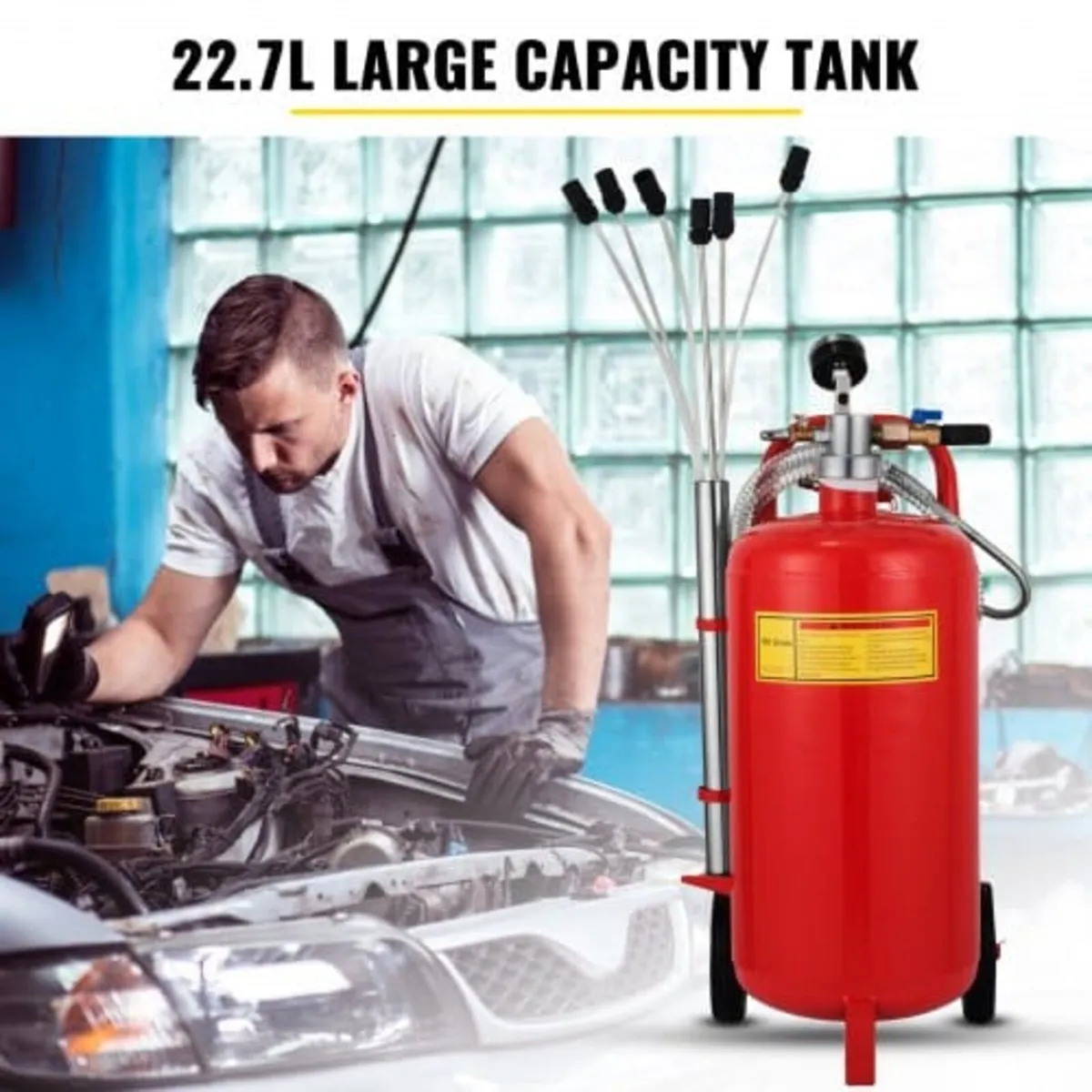 5 Gallon/22.7L Oil Extractor, Portable Air Pneumat - Image 3
