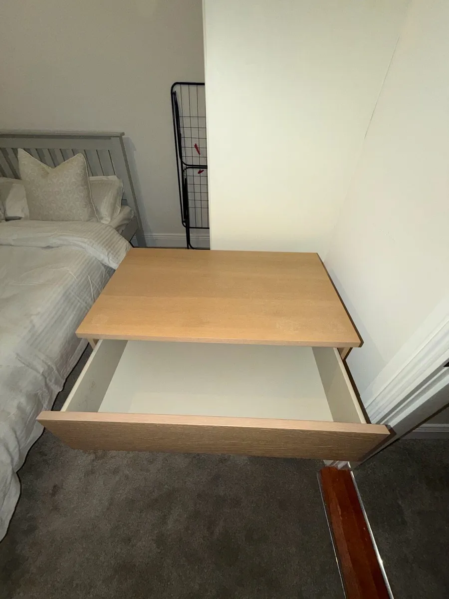 3 Drawer Chest of Drawers - Light Oak Finish - Image 3