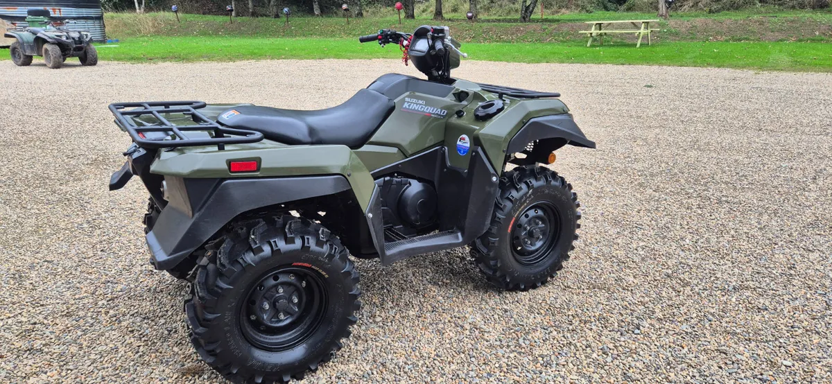 VERY CLEAN 2022 SUZUKI KING QUAD 500 - Image 4