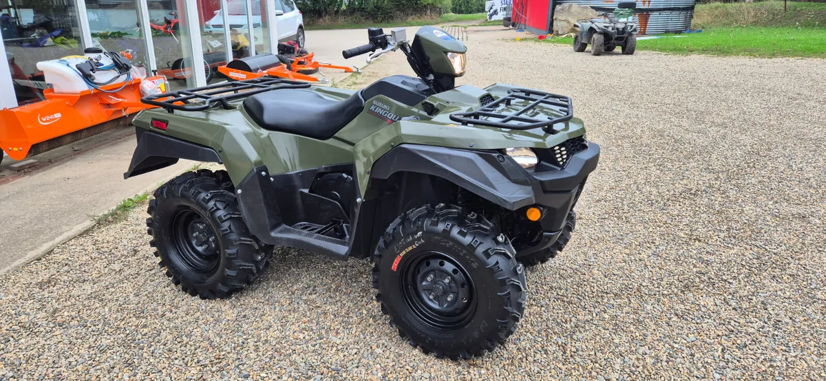 VERY CLEAN 2022 SUZUKI KING QUAD 500 - Image 3