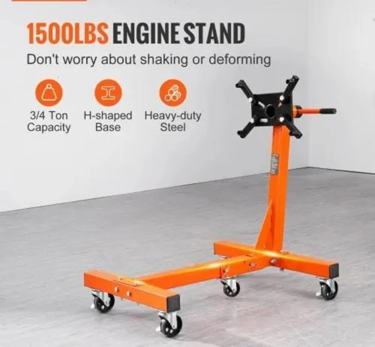 Engine Stand, 1500 lbs (3/4 Ton) Rotating Engine M - Image 4