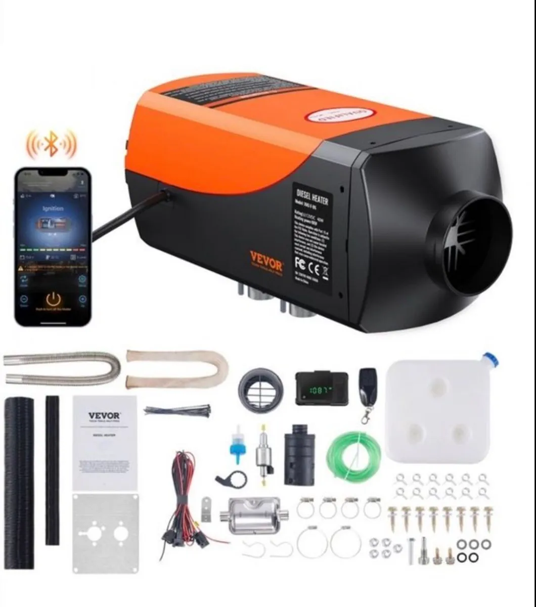 Bluetooth App Control Diesel Air Heater, 12V 5-8KW - Image 1