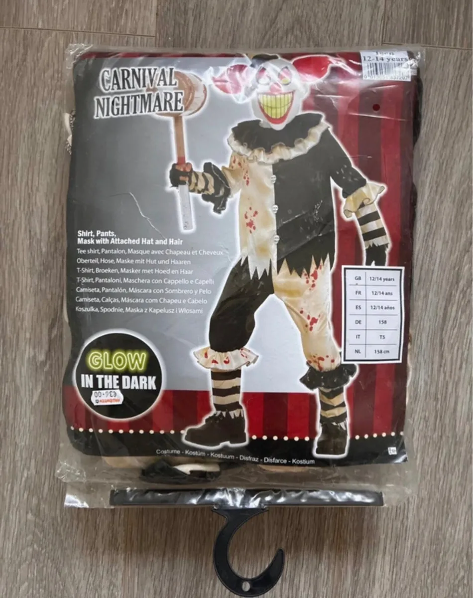 "Carnival Nightmare" scary clown Halloween costume - Image 1