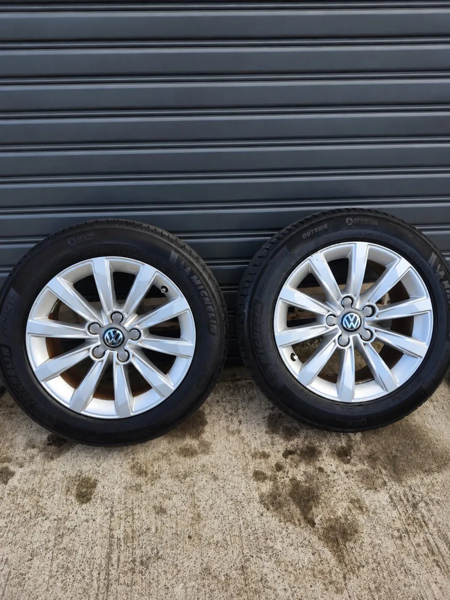 16" Alloys + Tyres 5x112, VW Golf, Caddy,Jetta etc - Image 3