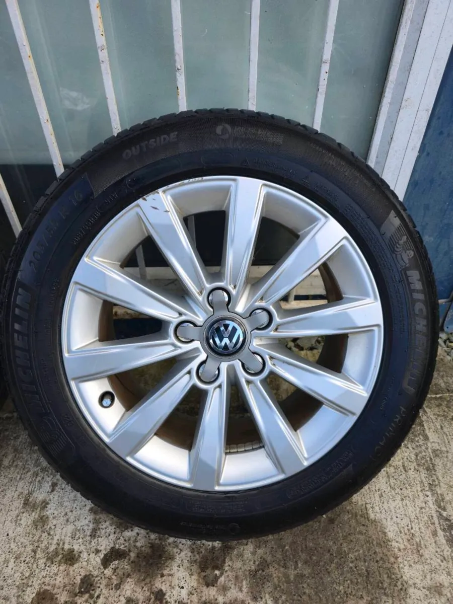 16" Alloys + Tyres 5x112, VW Golf, Caddy,Jetta etc - Image 4