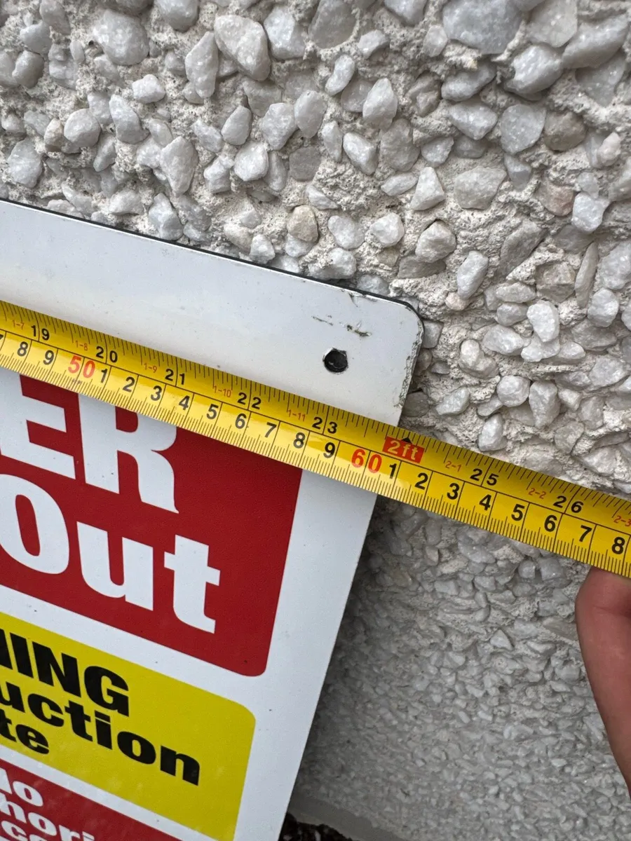 Construction Site Safety Notice 600 x 1200 - Image 2