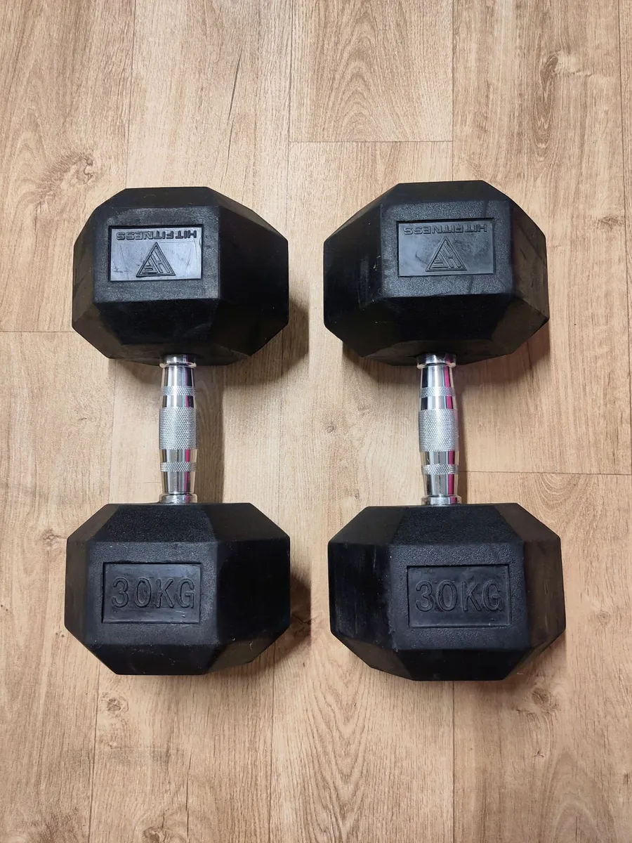 30KG Hex Dumbbells – Pair