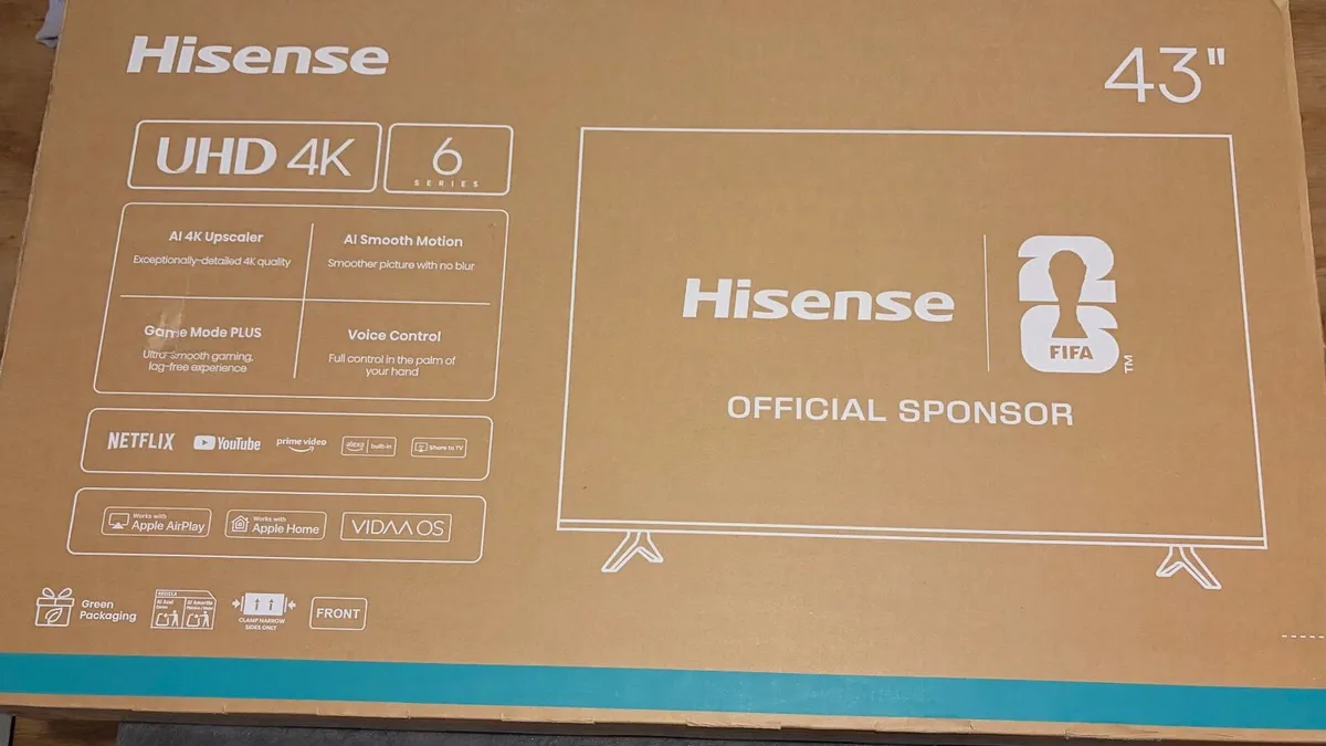 Hisense 43A61Q 43” 4K UHD Smart TV – Brand New Sea - Image 4