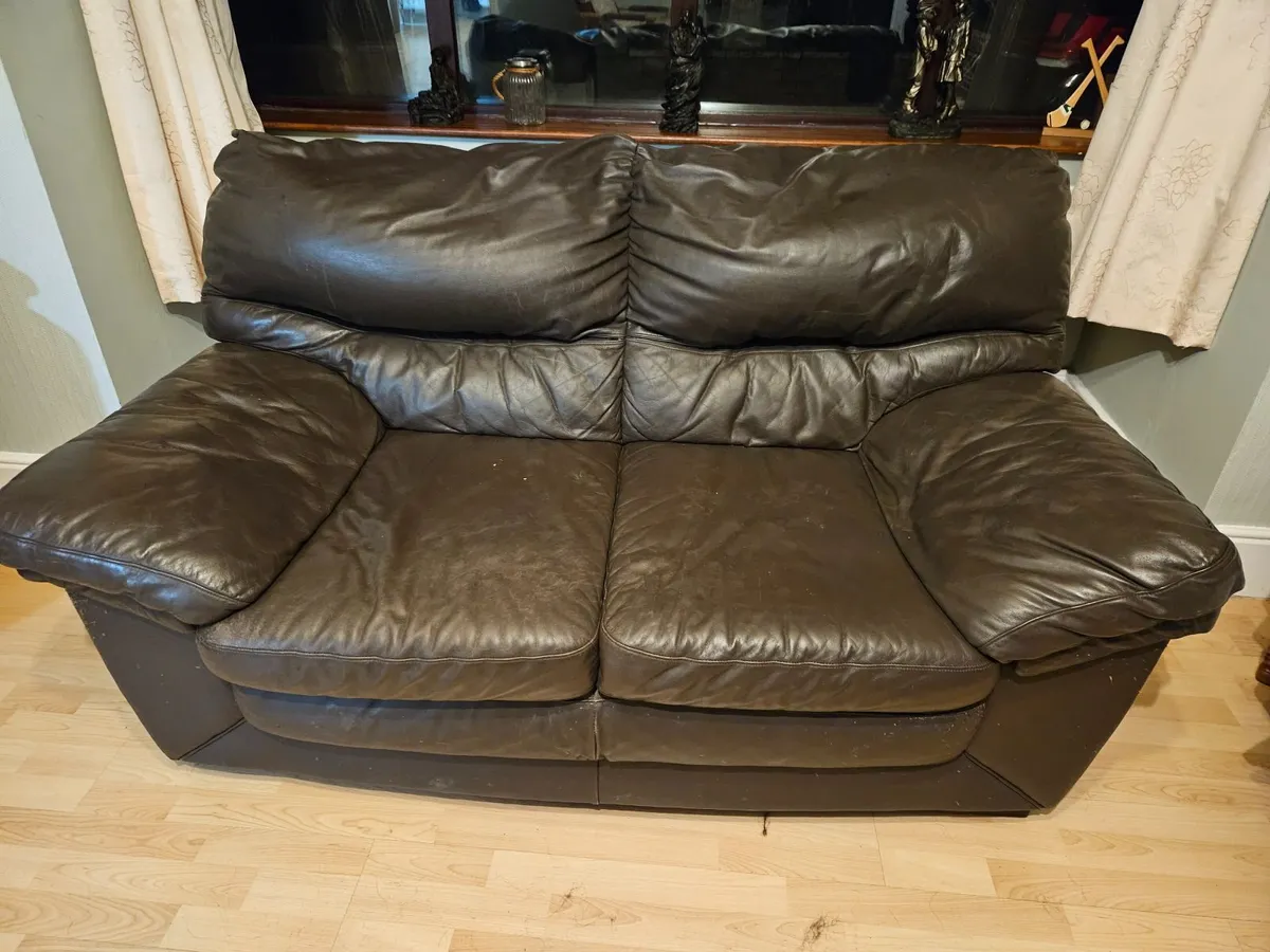 Leather couch