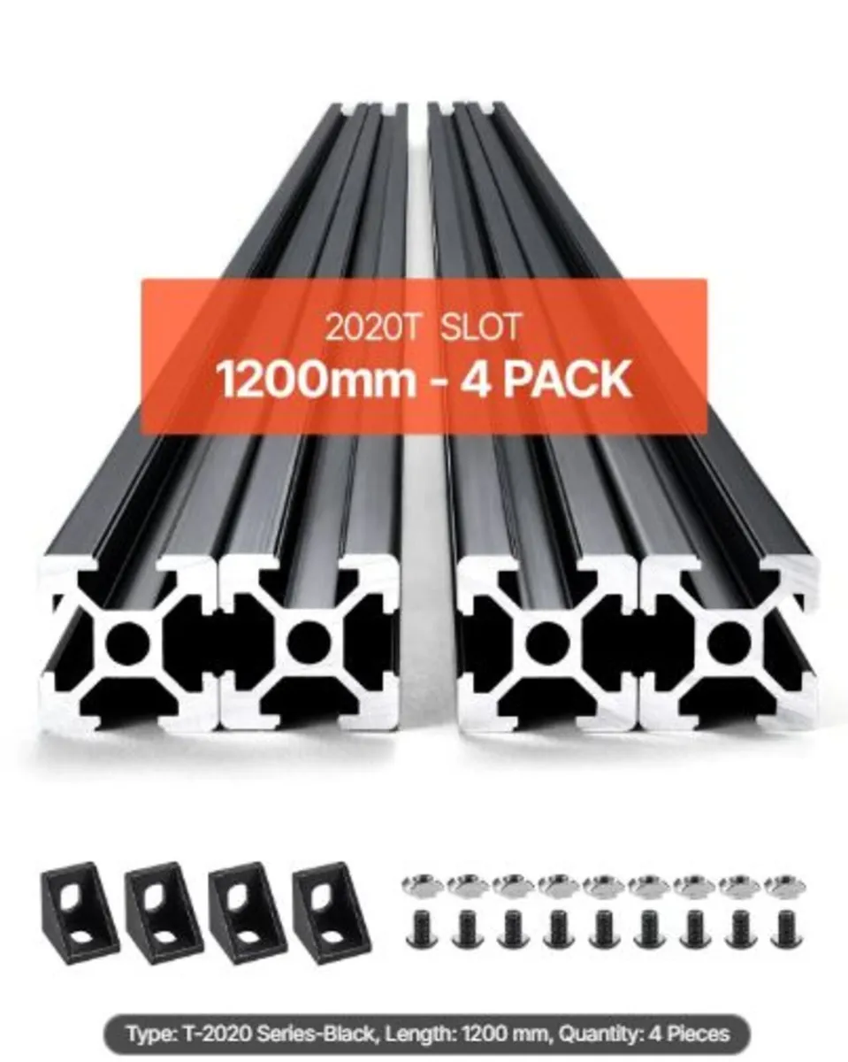 4PCS 47.2 in (1200mm) T Slot 2020 Aluminum - Image 1