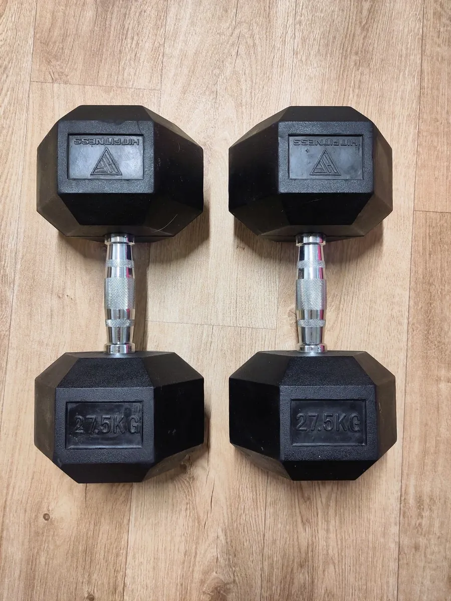 27.5KG Hex Dumbbells – Pair