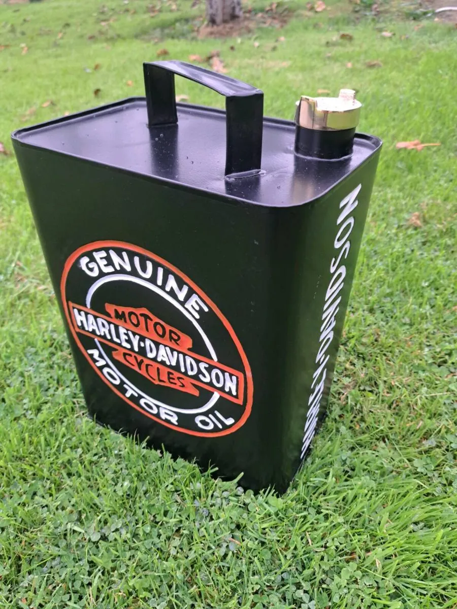 Harley Davidson oil can display only - Image 2